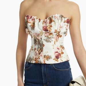 Ronny Kobo Collection Floral Strapless Tank Top (Vittoria top)